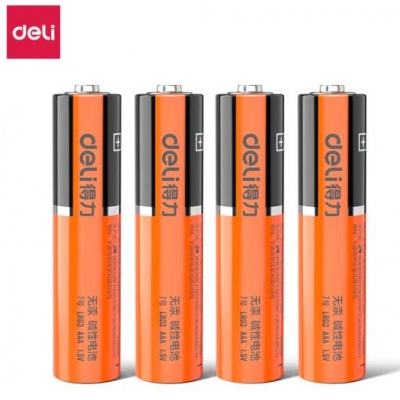 得力LH701堿性7號電池4粒熱縮裝(橙)(四粒熱縮為一包)
